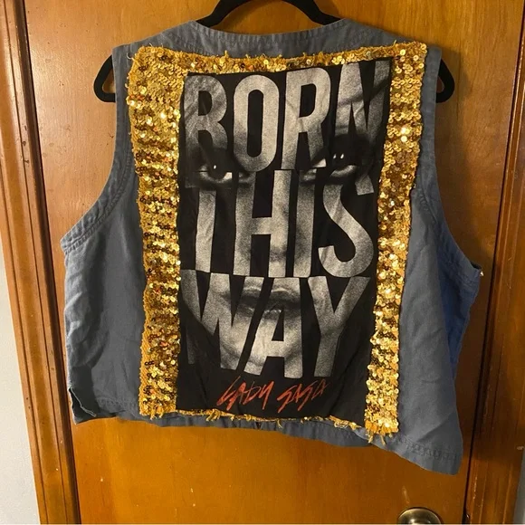 Lady Gaga Customized Linen Blend Vest - Picture 3 of 9
